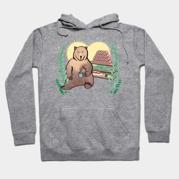 Bear hibernation Hoodie by Mimie20